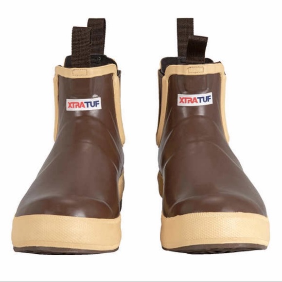 XTRATUF Men's 6" Legacy Ankle Deck Boot, Brown (size : 10) - Picture 2 of 8